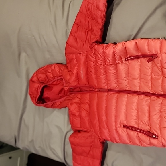 Girl's Puffy Reversible Jacket - pink color size Large - Picture 3 of 5